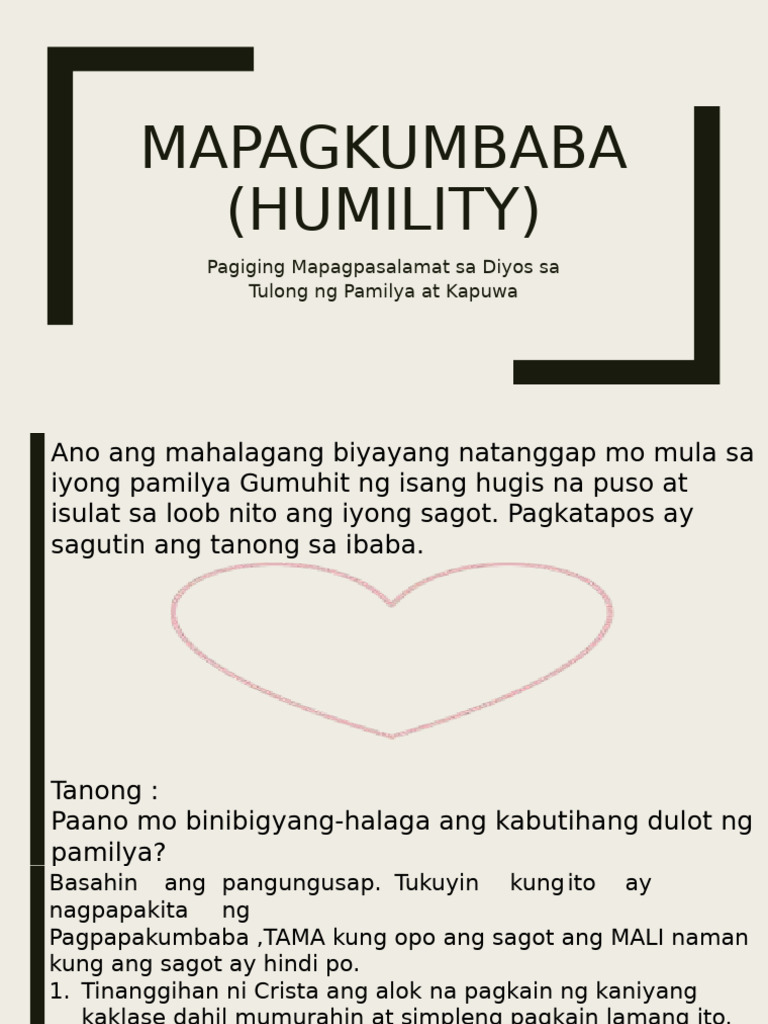 Mapagkumbaba | PDF