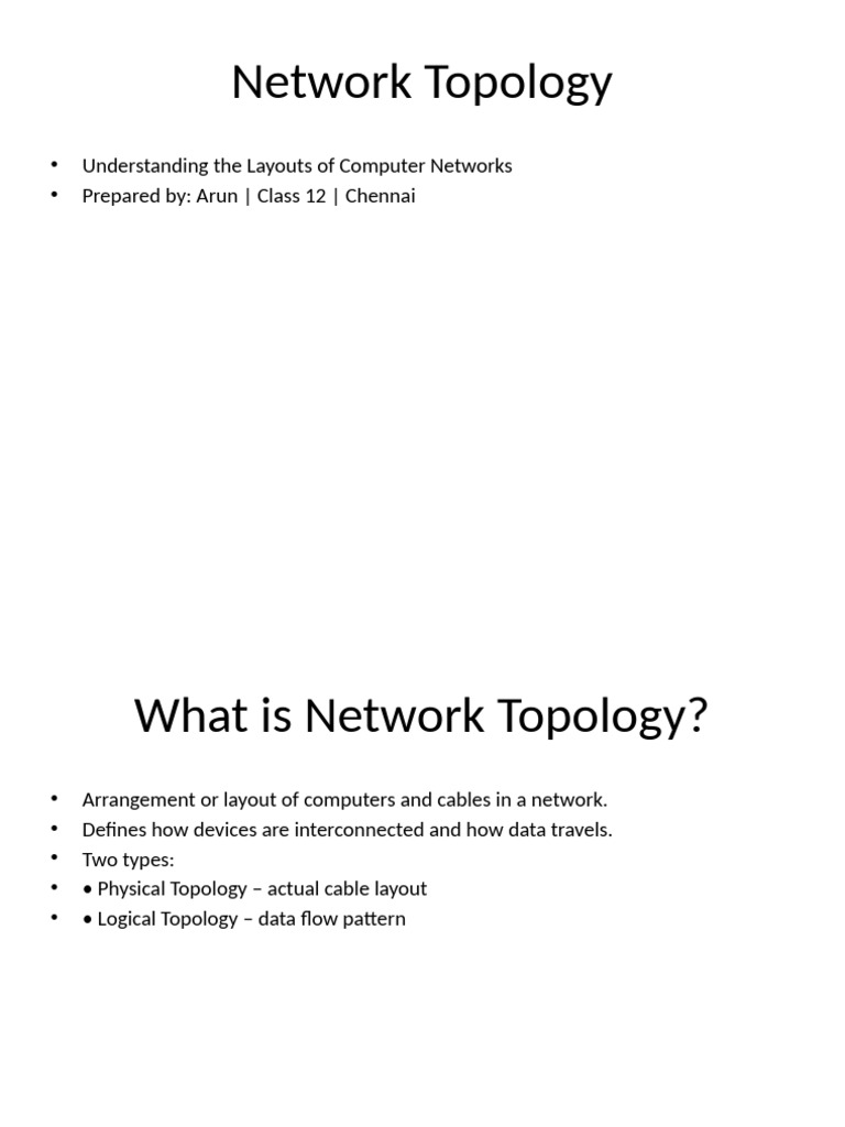 Understanding Network Topologies | PDF | Network Topology | Computer ...