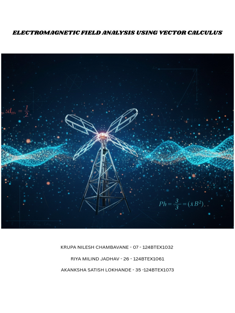 Electromagnetic Field Analysis Report | PDF | Field (Physics ...