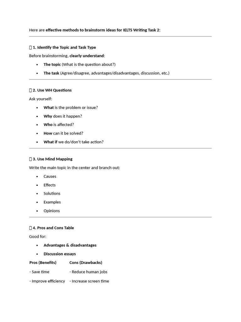 Brainstorm | PDF