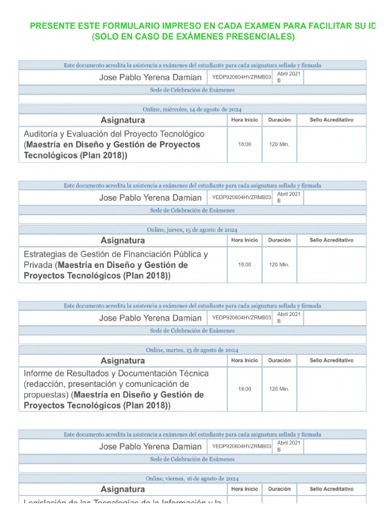 Justificante | PDF