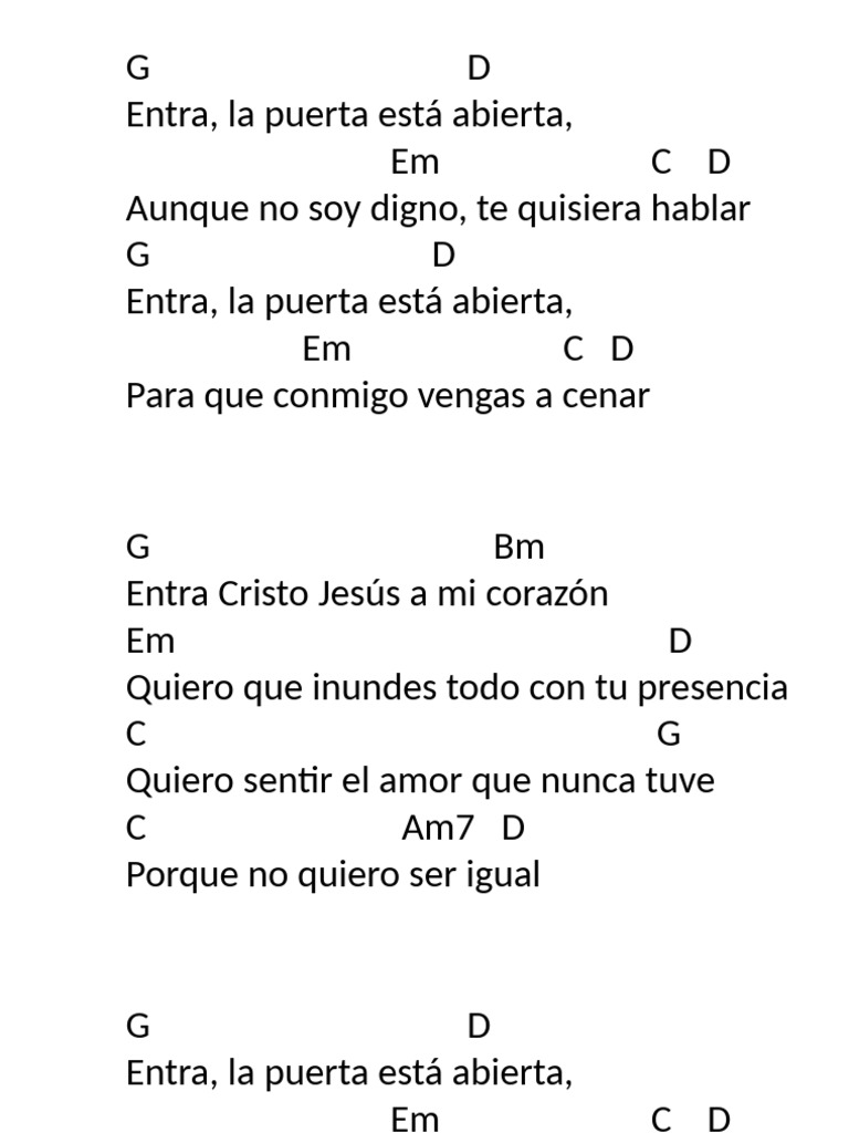 Entra La Puerta Esta Abierta | PDF