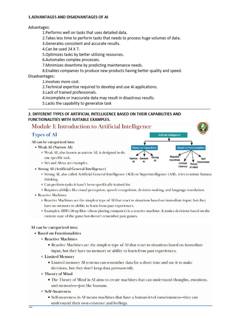 AI Study: Key Concepts and Techniques | PDF | Machine Learning ...