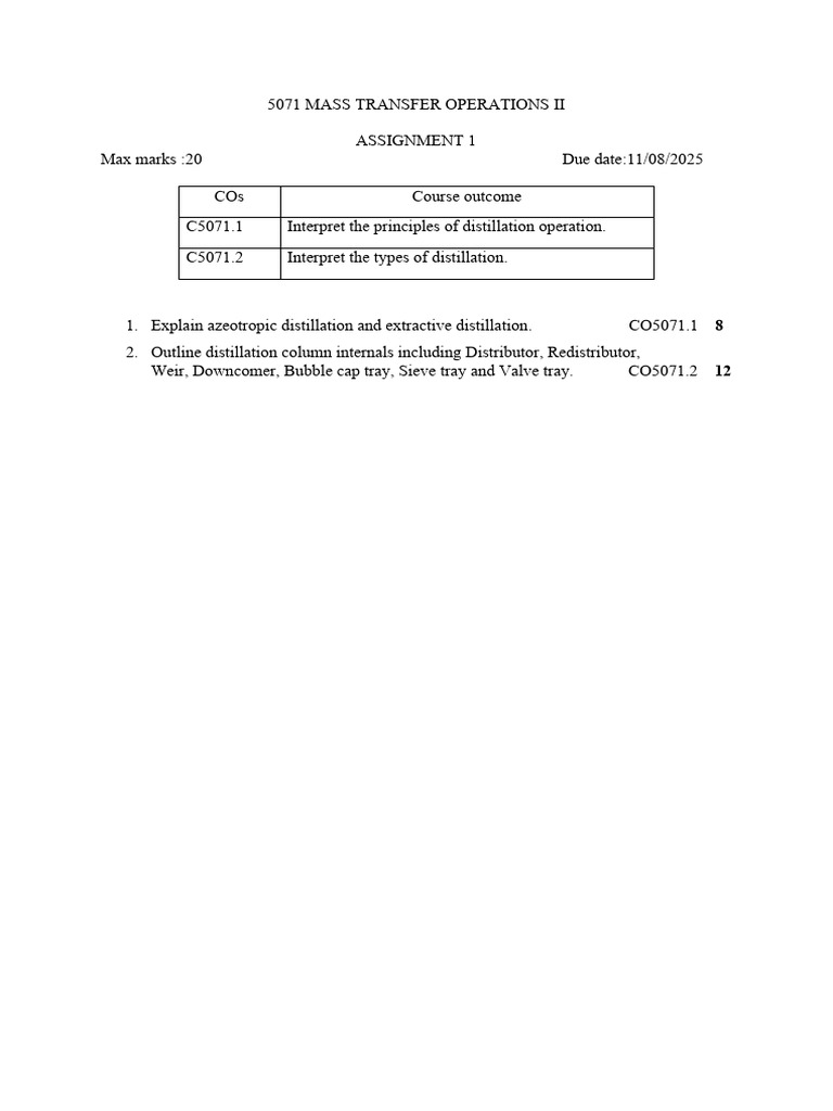 Assignment1 MTO II | PDF