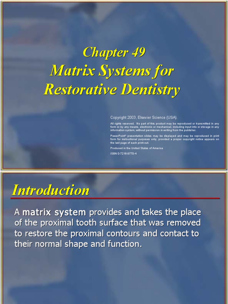 Dental Matrices Types Composite Material Matrix (Mathematics)