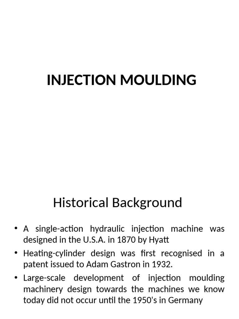 Injection Moulding Process Overview | PDF | Viscosity | Mechanical ...