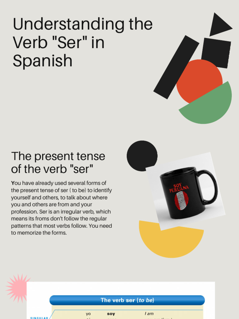 Understanding The Verb Ser | PDF