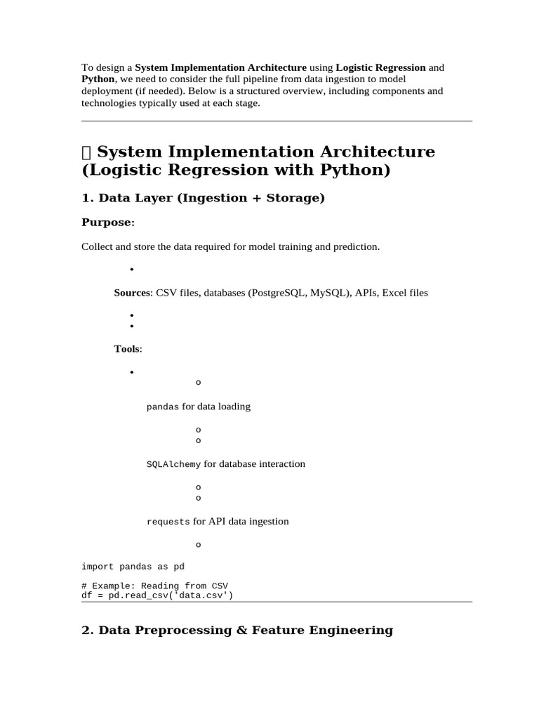 To Design A System Implementation Architecture Usi | PDF | Databases ...