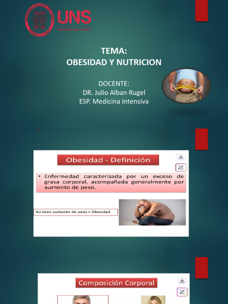 Obesidad y Nutricion | PDF