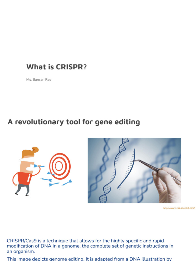 Understanding CRISPR Gene Editing | PDF | Crispr | Biology