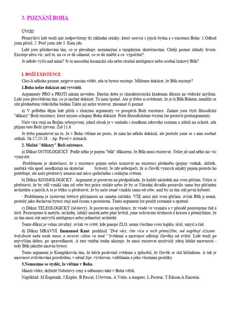 BH 02 - Poznání Boha | PDF