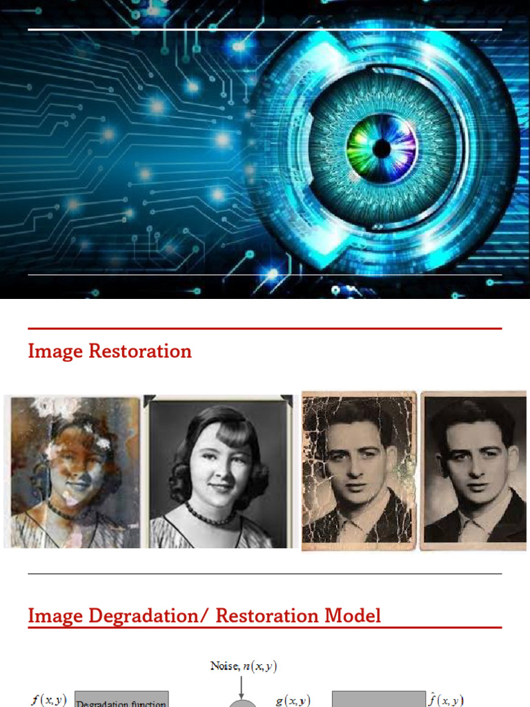 Image Restoration Techniques and Noise Models | PDF | Filter (Signal ...