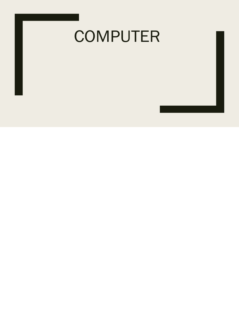 Computer | PDF