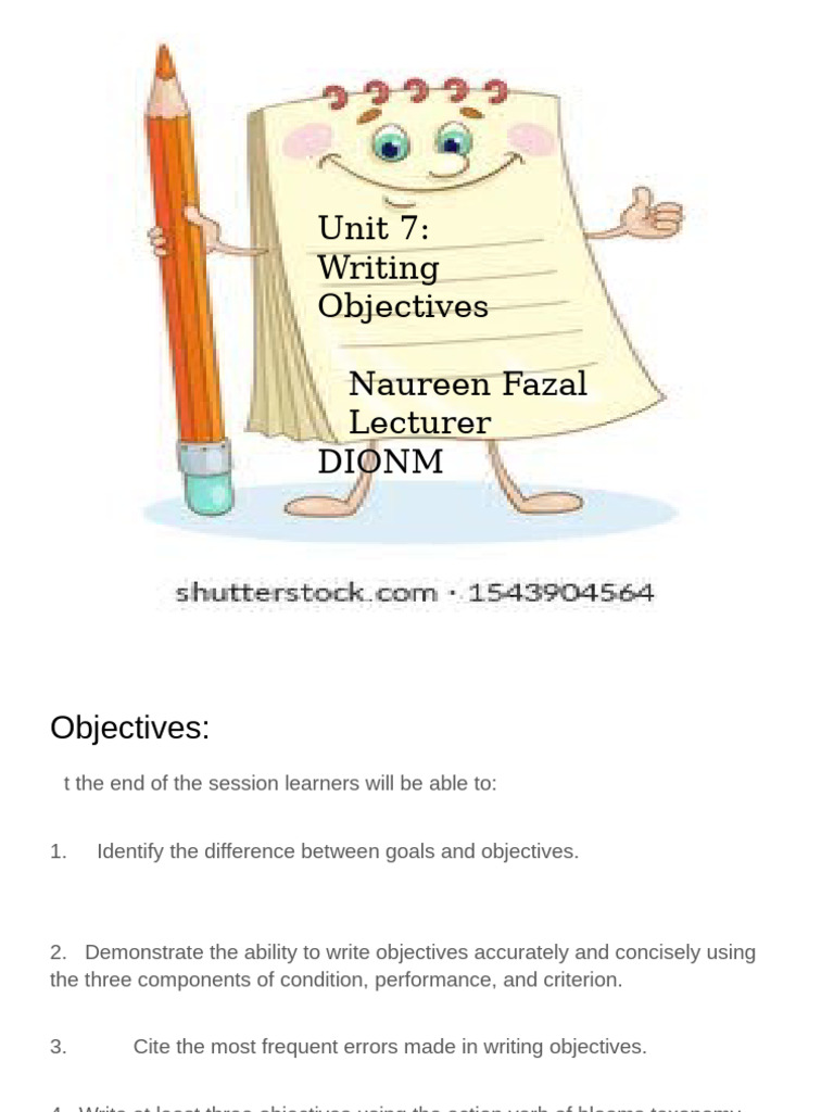Writing Effective Learning Objectives | PDF | Learning | Cognition