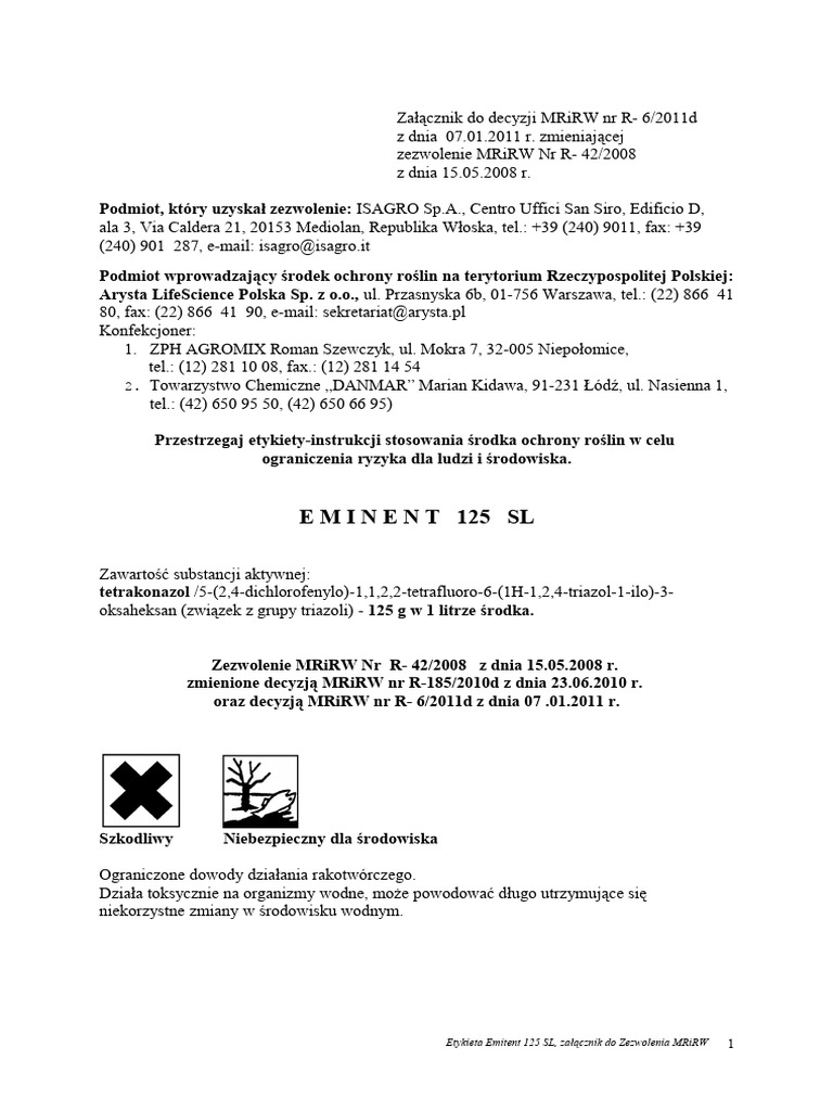 Eminent 125 SL 1 | PDF