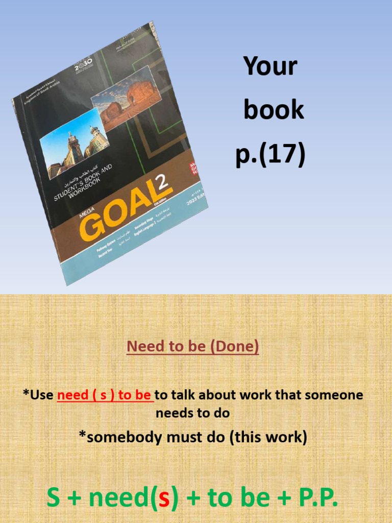 Need to Be: Usage and Examples | PDF