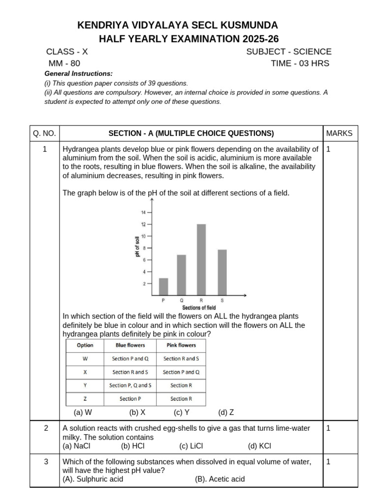 Class-X Science Re-Test Paper | PDF | Camera | Digital Single Lens ...