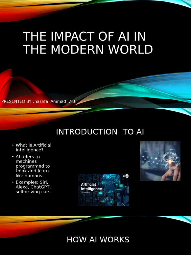 The Impact of Ai in The Modern World | PDF