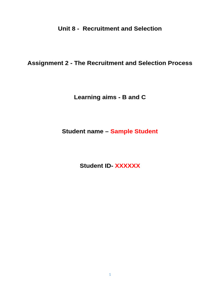 Recruitment and Selection Process Guide | PDF | Criminal Record ...