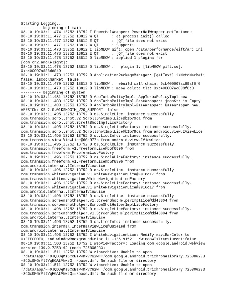 Android Logging System Overview | PDF | Computing | Software