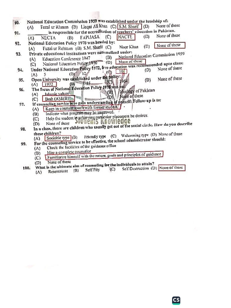 FPSC SST Past Papers | PDF