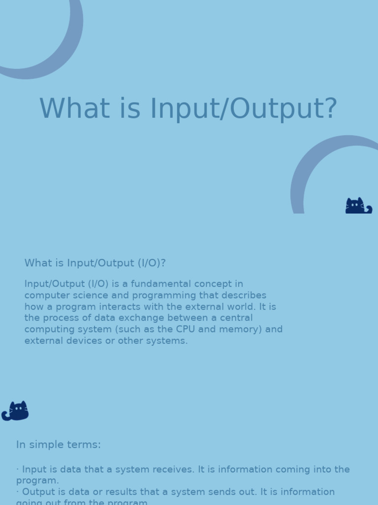 What Is Input Output | PDF | Input/Output | Software