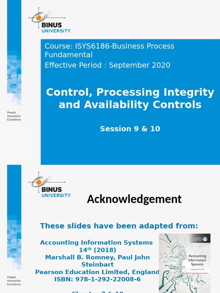 Control, Processing Integrity and Availability Controls | PDF ...