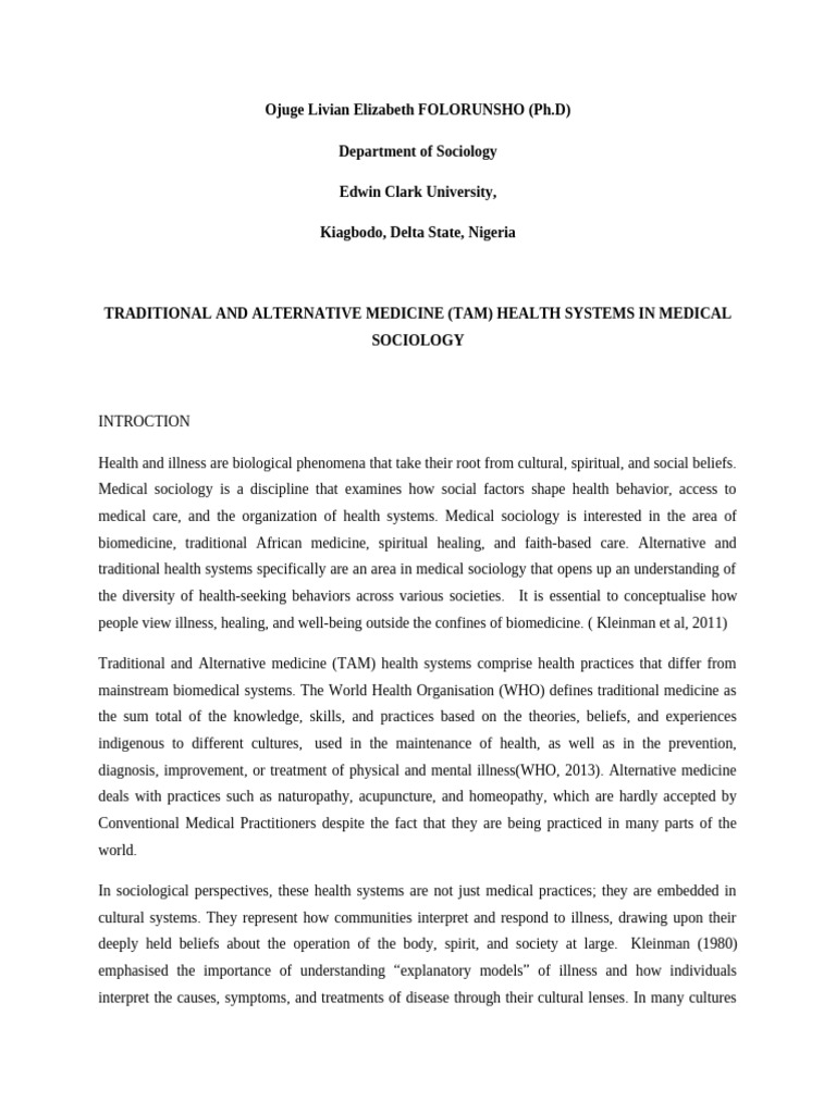 Traditional and Alternative Medicine Insights | PDF | Traditional ...