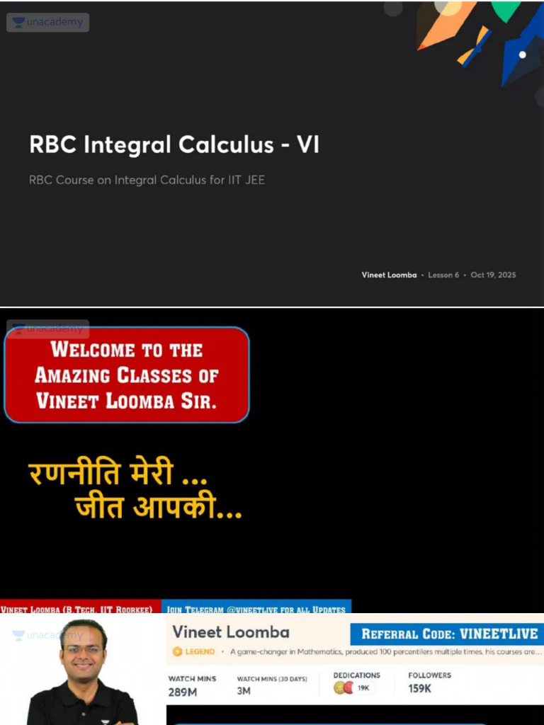 RBC Integral Calculus VI No Anno | PDF