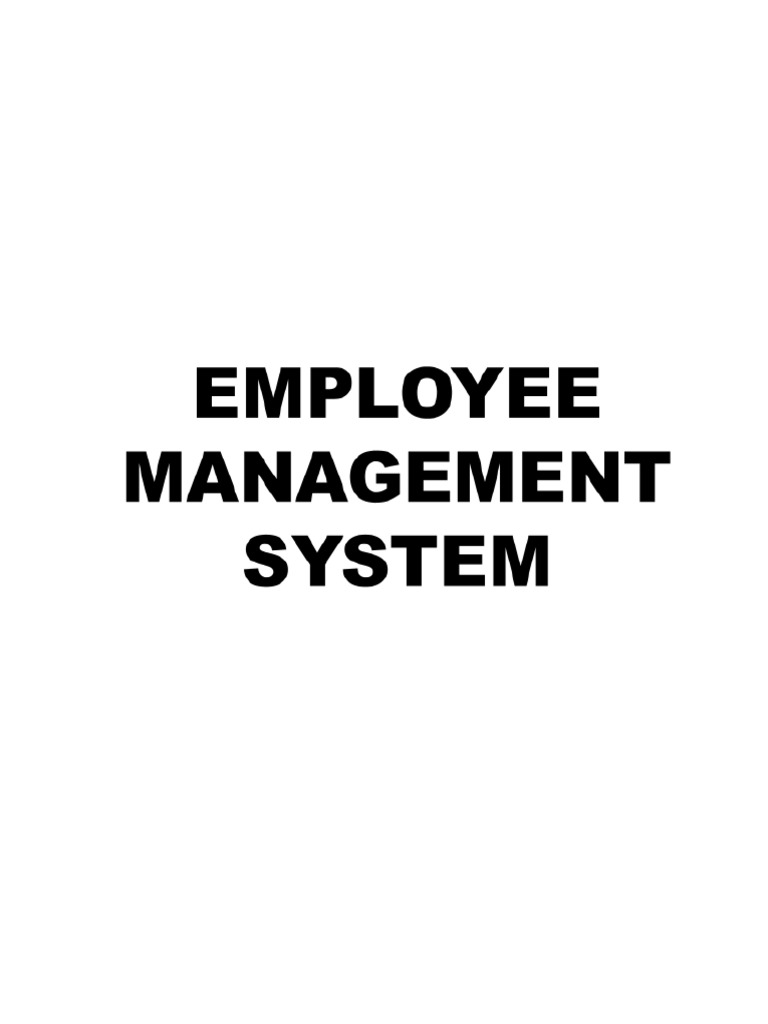 Employee Management System Guide | PDF | Databases | Computing