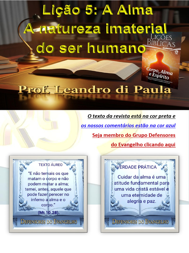 A Imaterialidade da Alma Humana | PDF | Deus | Adão e Eva