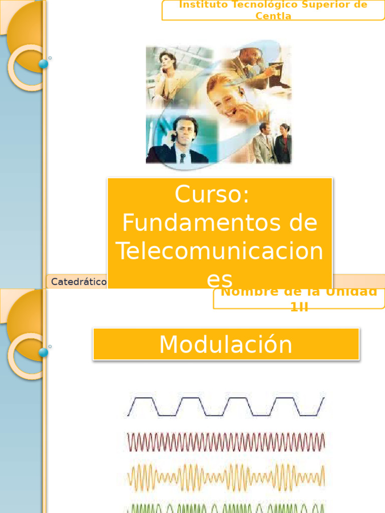 Técnicas de Modulación en Telecomunicaciones | PDF | Modulación de ...