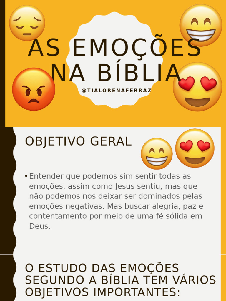 Emoções na Bíblia: Entendimento e Prática | PDF | Jonas | Emoções