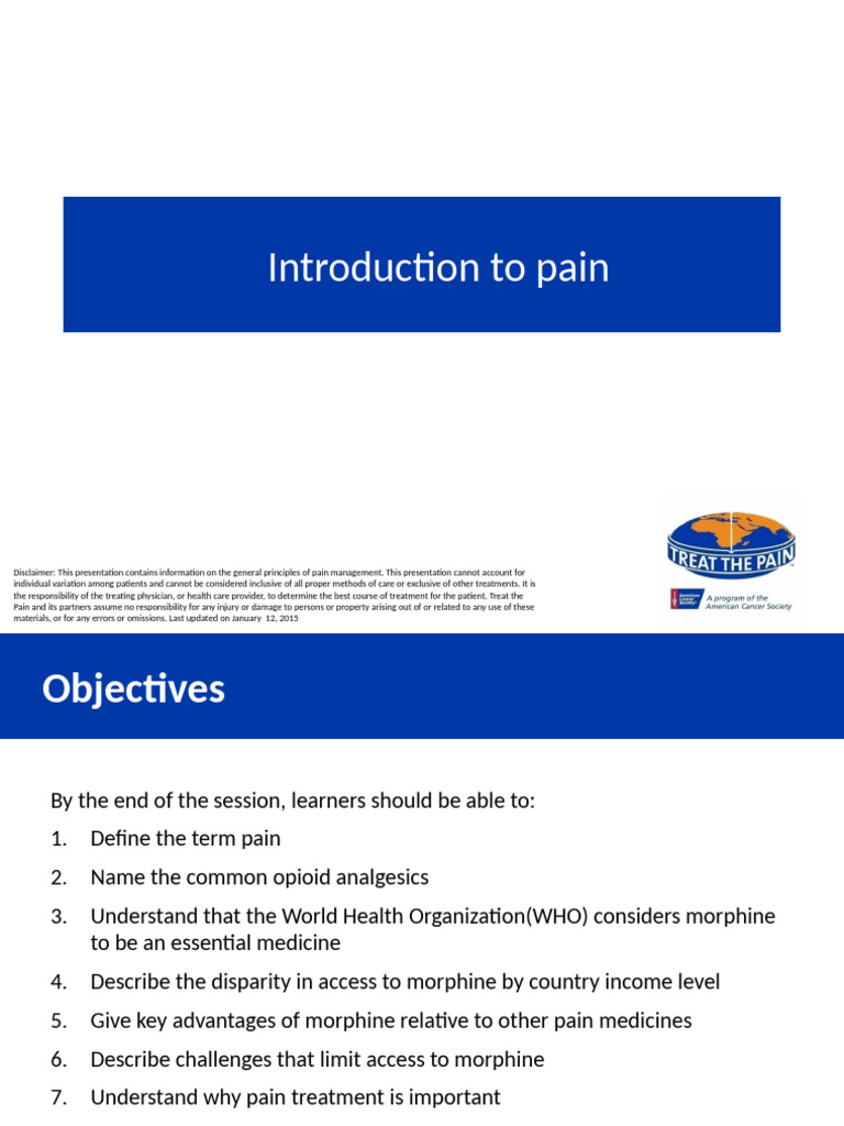 Understanding the WHO Pain Ladder | PDF | Opioid | Analgesic