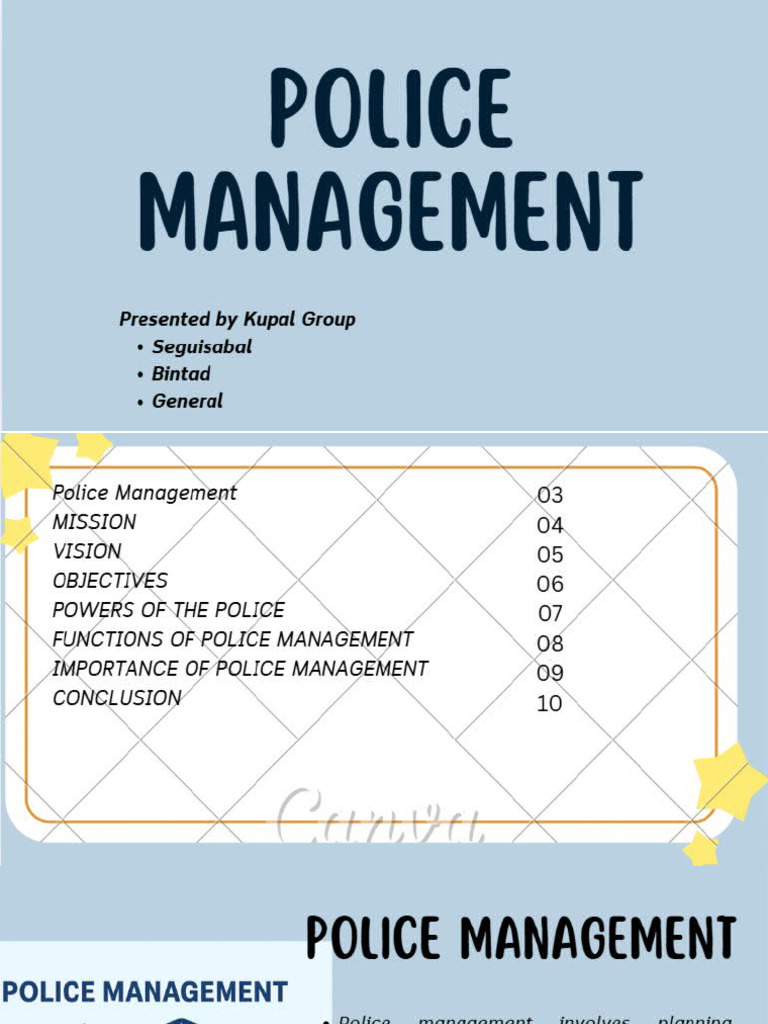 Police Management | PDF