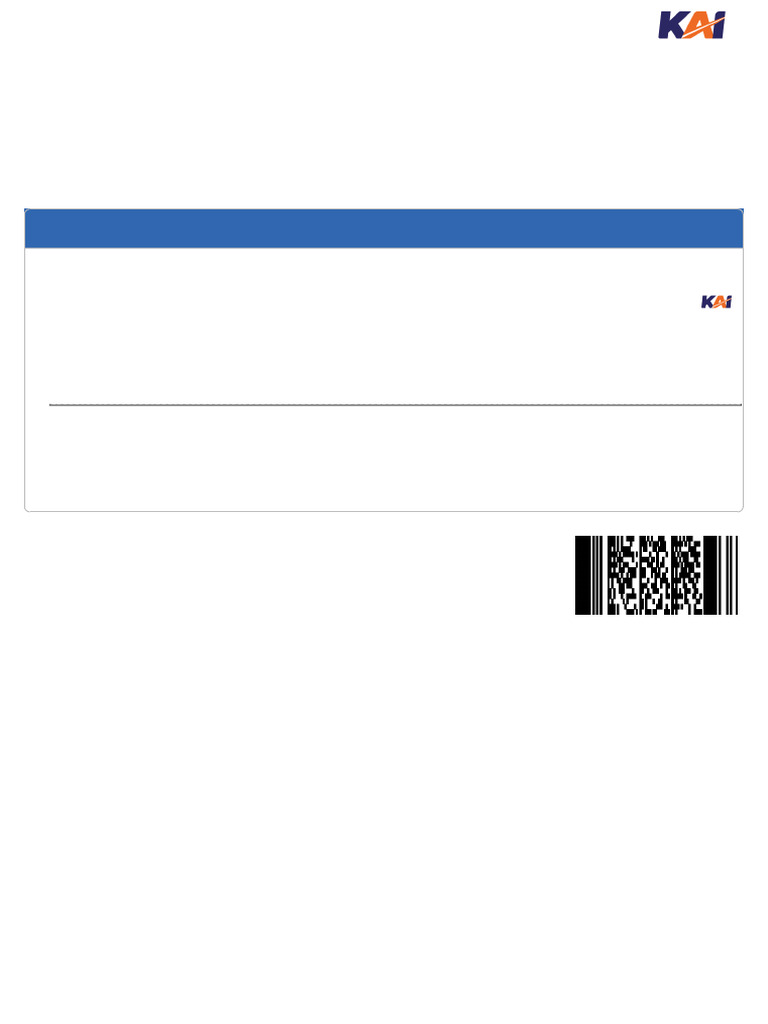 E-Tiket Kereta Api Harina untuk Taufiq | PDF