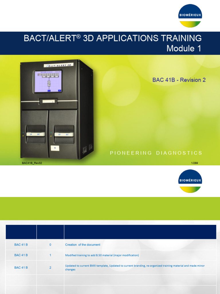 BACT/ALERT® 3D Training Module 1 | PDF