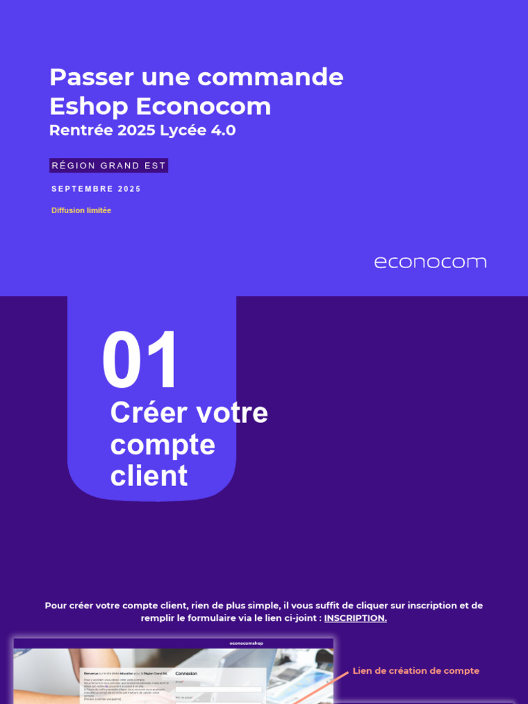 Tutoriel Econocom Shop Rentrée 2025 | PDF | Informatique