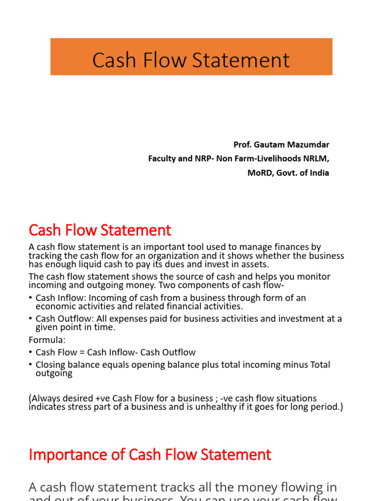 Understanding Cash Flow Statements | PDF