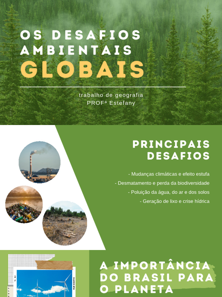 Desafios Ambientais e Sustentabilidade no Brasil | PDF