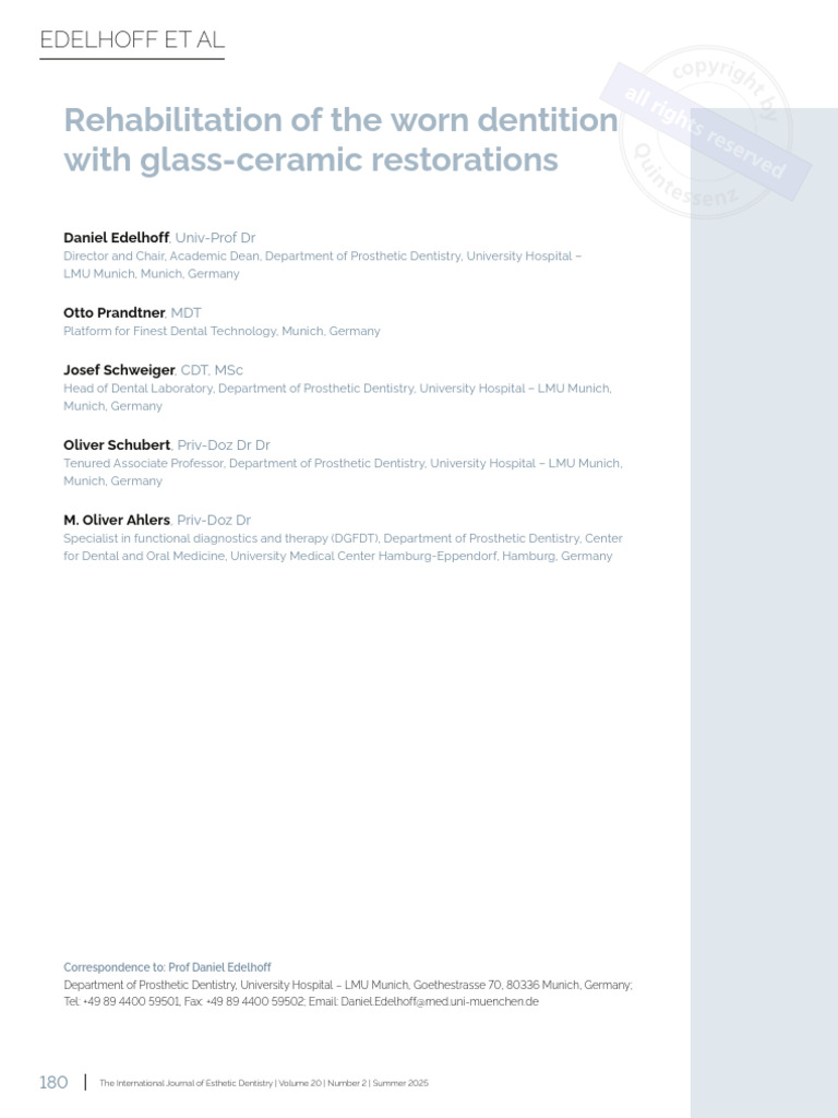180 Ijede2502 2236 Edelhoff Screen-Mwm-Rr | PDF | Dentistry | Tooth