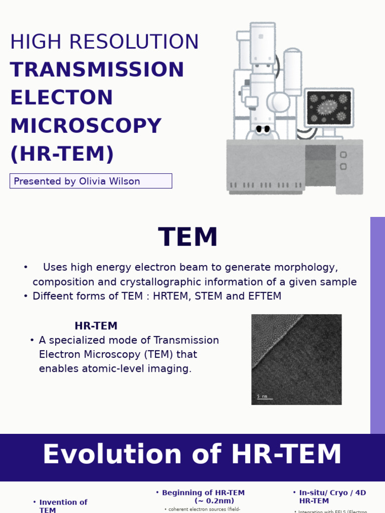 High-Resolution Transmission Electron Microscopy | PDF | Transmission ...