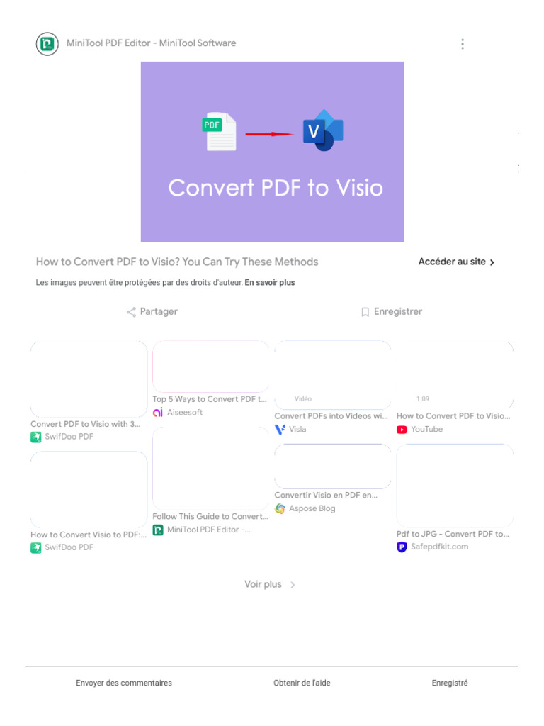 Convert Visio to PDF with MiniTool | PDF | Computing | Application Software