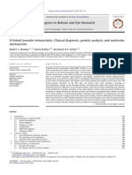 X-linked juvenile retinoschisis: Clinical diagnosis, genetic analysis, and molecular mechanisms