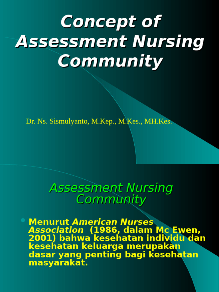 Nursing Community Assesment | PDF