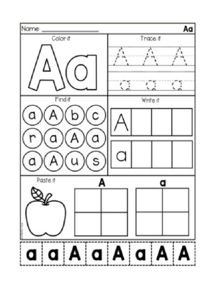 Letter A - 1 | PDF