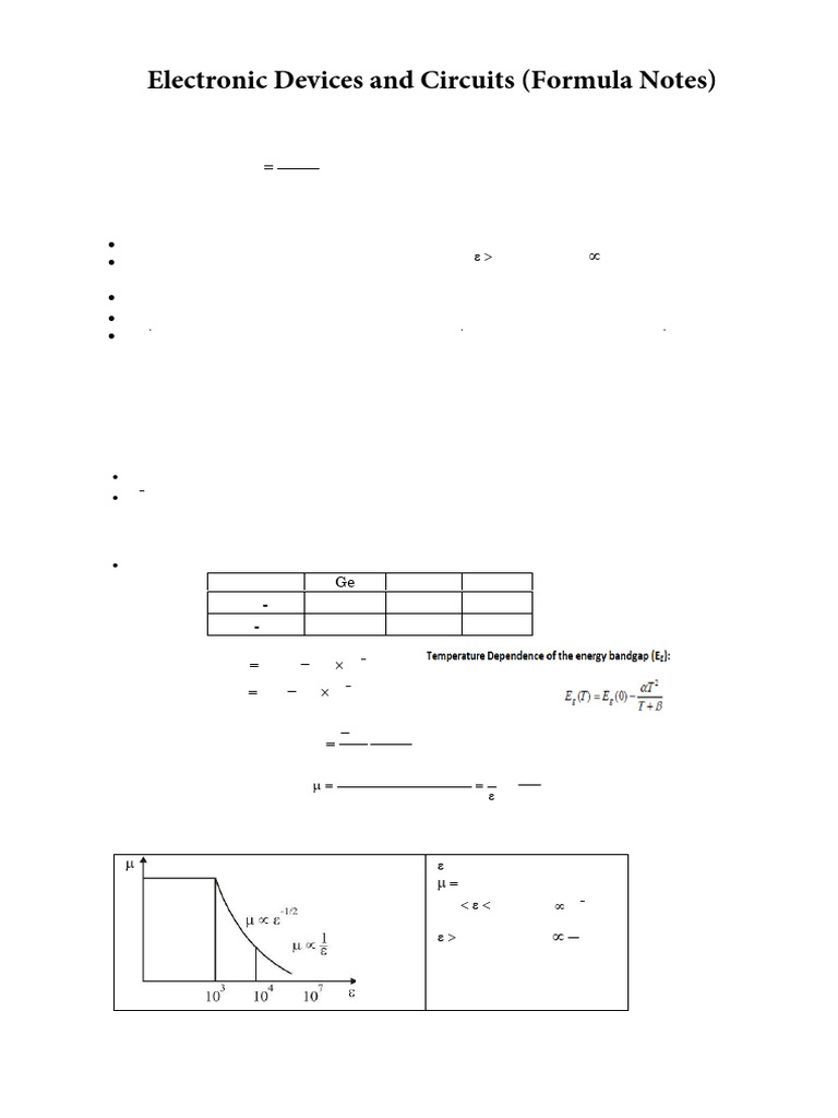 4 (D) - EDC Short Notes | PDF | Electric Current | Electrical ...