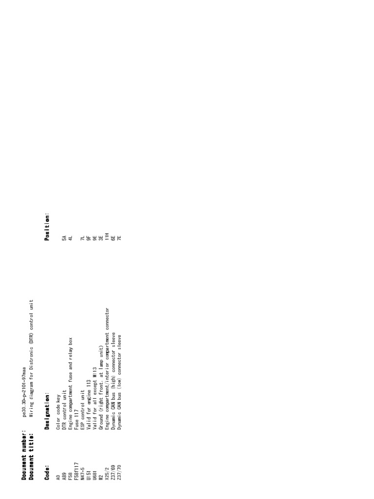 DTR Control Unit Wiring Diagram W203 | PDF