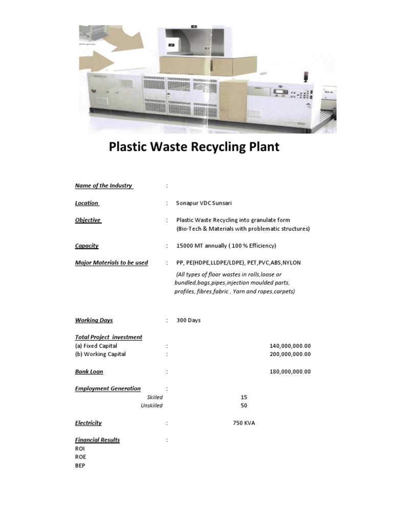 Project Report - Scrap Processing | PDF | Economies | Business