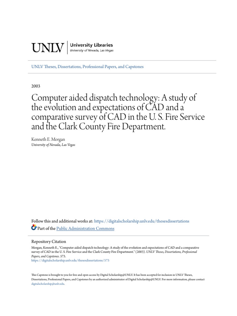 CAD Technology in U.S. Fire Services | PDF | Geographic Information ...
